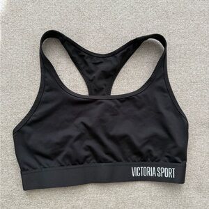 Victoria's Secret Black Sports Bra Moisture-Wicking Comfort